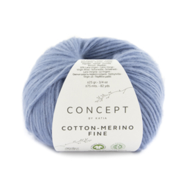 Katia Concept Cotton merino Fine 94 - Licht blauw