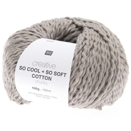 Rico Design Creative So Cool + So Soft Katoen chunky  GREY