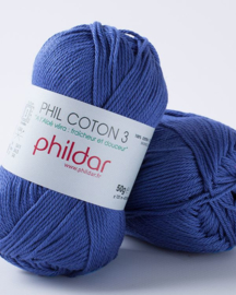 Phildar coton 3 Outremer