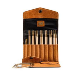 MUUD Civ. Handgemaakt leren etuit 14 x 14 cm - kleur WHISKY