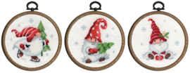 MINIATUUR KIT KERSTKABOUTERS SET VAN 3