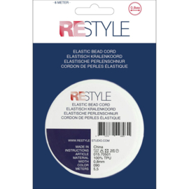 Restyle 015.70501 elastisch kralenkoord 0.8mm, 6 meter