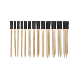 MUUD Chris. Handgemaakt leren puntbeschermers voor breinaalden - kleur black