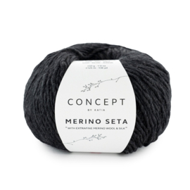 Katia Concept Merino Seta 53 - Zwart
