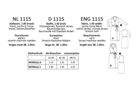 IT'S A FITS PATTERN Overslagjurk (1115)