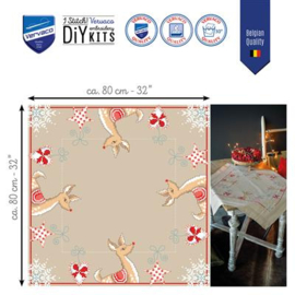 TAFELKLEED KIT RENDIEREN IN KERSTSFEER