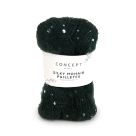 Katia Concept Silky Mohair Pailletes 204 - Fles groen