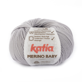 Katia Merino Baby 55 - Parelmoer-lichtgrijs