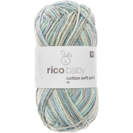 Rico Baby B Cotton Soft Print DK 019 grijs-turquoise