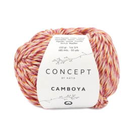 Katia Concept Camboya 76 - Lichtroze-Donker roze-Fel licht oranje