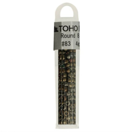 Toho glaskralen rond 8-0-6 x 4G kl 0083