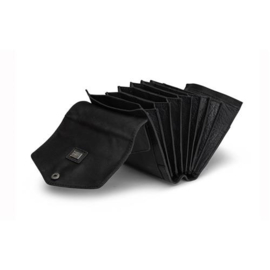 MUUD Betina. Handgemaakt leren etuit voor verwisselbare breinaalden 17x13xO23cm - kleur black
