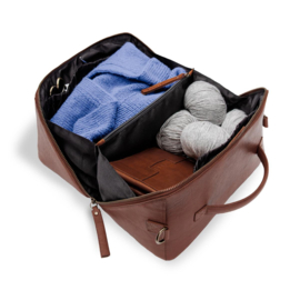 MUUD QB-4711 Cleo Midi - Schoudertas leer 17x30x15,5cm - kleur Rich Brown RBROWN
