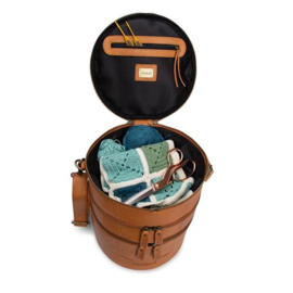 MUUD Bturn. Handgemaakt leren tas voor diverse projecten 27xØ25cm - kleur WHISKY