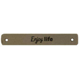 Durable 020.1187 Leren Label Enjoy Life - Kleur 002