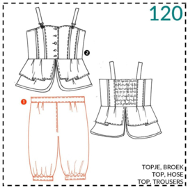Patroon ABACADABRA Top-Broek (0120)