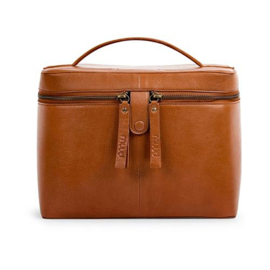 MUUD Lexi. Handgemaakt leren ruime handwerktas. 20x26cm - kleur WHISKY