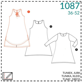 IT'S A FITS PATTERN Jurk(1087)