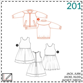 Patroon ABACADABRA Mouwloos jurkje (0201)