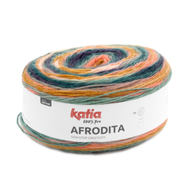 Katia Afrodita 303 - Groen blauw-Kauwgom roze-Oker