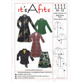 IT'S A FITS PATTERN Shirt met V-Hals (1111)