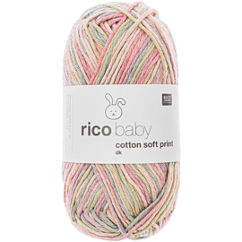 Rico Baby B Cotton Soft Print DK 017 petrol-roze
