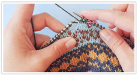 18 februari 2022 Workshop Sassenach Knit-a-Long 2022 door Carmen Jorissen van New Leaf Designs