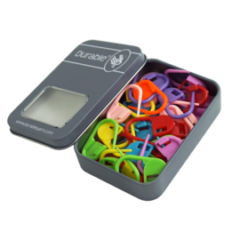 Durable 020.6010.30 Steekmarkeerders sluitbaar 30mm, 32 stuks assorti kleuren -