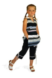 Patroon ABACADABRA Mouwloze wikkelblouse (48)