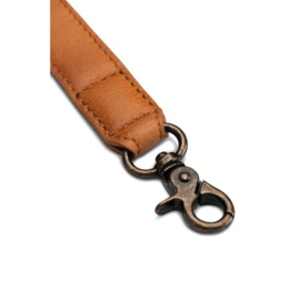 MUUD Caia. Handgemaakt leren tassen handvat 127-150 x 2 cm - kleur WHISKY