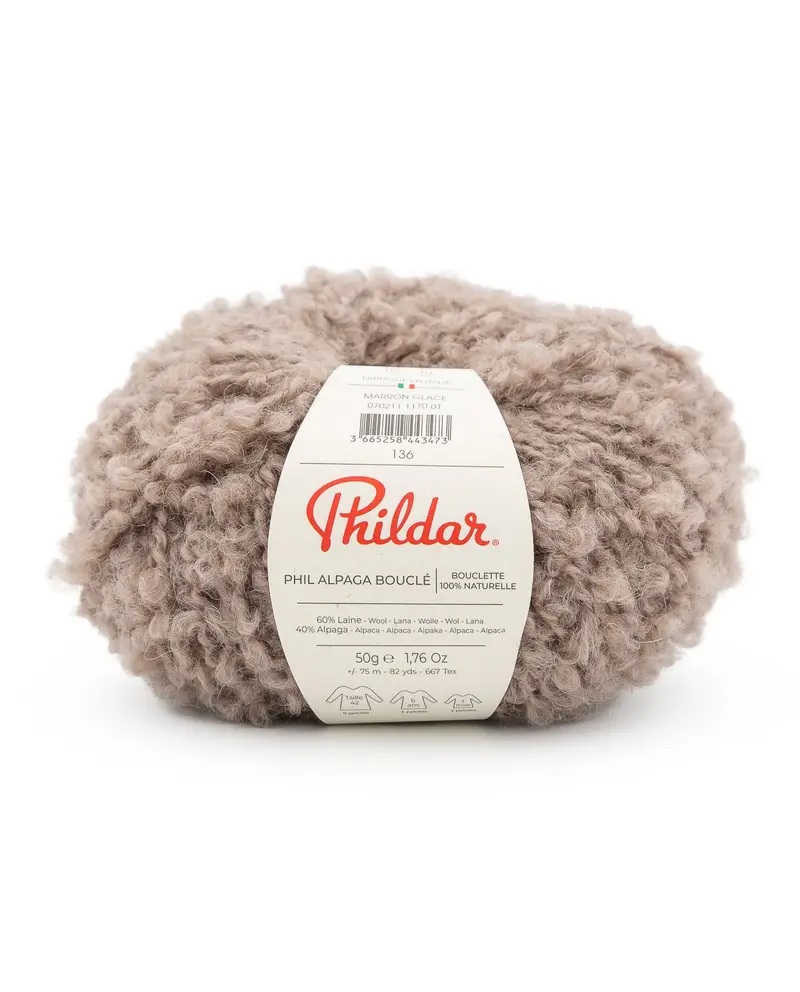 Phildar Alpaca Boucle Marron Glace