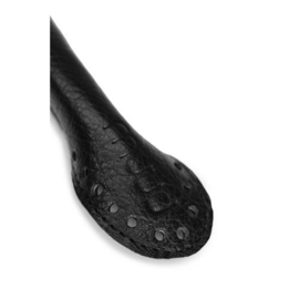 MUUD Bibi. Handgemaakt leren tashengsel 73cm - kleur black