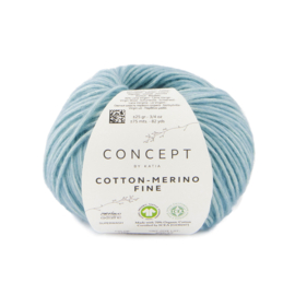Katia Concept Cotton merino Fine 100 - Blauw