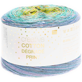 Rico Design Creative Cotton Dégradé Print lila-geel