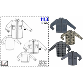 IT'S A FITS PATTERN blouse jack heren (1113)