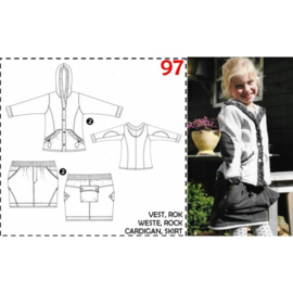 Patroon ABACADABRA Heuplang vest (0097)