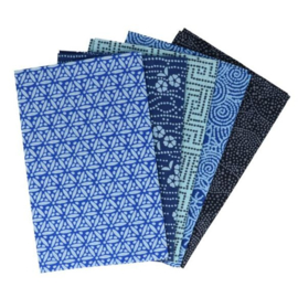 TISSU DE MARIE FAT QUARTER BUNDLES - SERENE SAPPHIRE