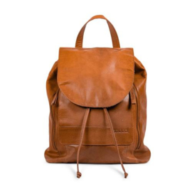 MUUD Gimo. Handgemaakt leren rugzak 38x39cm - kleur WHISKY