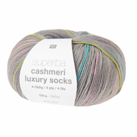 Superba Cashmeri Luxury Socks 4-laags 043 Romantische Tinten