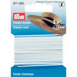 PRYM ELASTISCH KOORD 1.5MM WIT