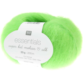 Rico Essentials Super Kid Mohair Loves  Silk 067 neon-grün
