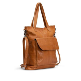 MUUD Arendal. Handgemaakt leren tas voor handwerkprojecten 35x34cm - kleur WHISKY