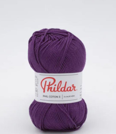 Phildar coton 3 Raisin