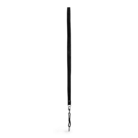 MUUD Dace. Handgemaakt leren sleutelhanger met lang leren hengsel eng50+7x1cm - kleur black