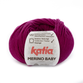 Katia Merino Baby 61 - Donker fuchsia