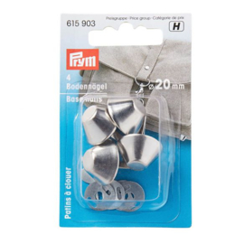 PRYM 615900 BODEMNAGELS VOOR TASSEN 15MM ZILVER