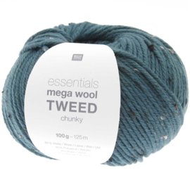 Rico Design Essentials Mega Wool Tweed chunky petrol