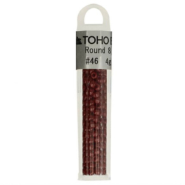 Toho glaskralen rond 8-0-6 x 4G kl 0046