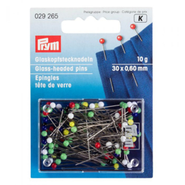 Prym Glaskopspelden assortiment 0.60x30mm zilver 029265