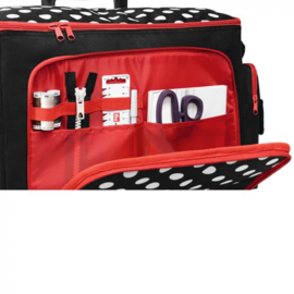 PRYM 612631 POLKA NAAIMACHINE TROLLEY 44X22X36CM